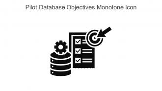 Pilot Database Objectives Monotone Icon In Powerpoint Pptx Png And Editable Eps Format