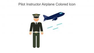 Pilot Instructor Airplane Colored Icon In Powerpoint Pptx Png And Editable Eps Format