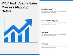 Pilot Test Justify Sales Process Mapping Define Market