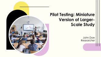 Pilot Testing Miniature Version Of Larger Scale Study PPT Graphics AT