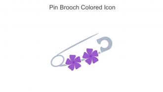 Pin Brooch Colored Icon In Powerpoint Pptx Png And Editable Eps Format