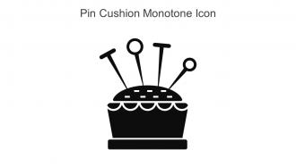 Pin Cushion Monotone Icon In Powerpoint Pptx Png And Editable Eps Format