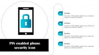 Pin Enabled Phone Security Icon