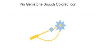 Pin Gemstone Brooch Colored Icon In Powerpoint Pptx Png And Editable Eps Format