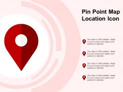 Pin point map location icon