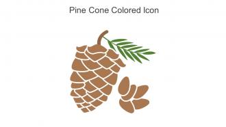 Pine Cone Colored Icon In Powerpoint Pptx Png And Editable Eps Format