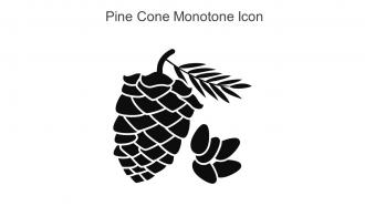 Pine Cone Monotone Icon In Powerpoint Pptx Png And Editable Eps Format