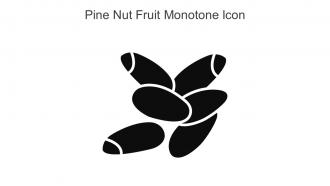 Pine Nut Fruit Monotone Icon In Powerpoint Pptx Png And Editable Eps Format