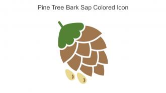 Pine Tree Bark Sap Colored Icon In Powerpoint Pptx Png And Editable Eps Format
