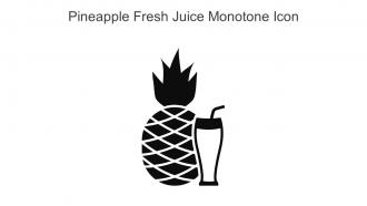 Pineapple Fresh Juice Monotone Icon In Powerpoint Pptx Png And Editable Eps Format