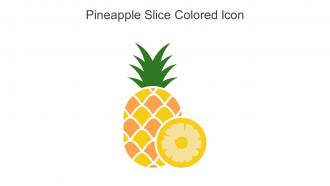 Pineapple Slice Colored Icon In Powerpoint Pptx Png And Editable Eps Format