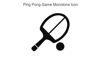 Ping Pong Game Monotone Icon In Powerpoint Pptx Png And Editable Eps Format