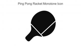 Ping Pong Racket Monotone Icon In Powerpoint Pptx Png And Editable Eps Format