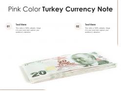 Pink Color Turkey Currency Note