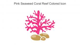 Pink Seaweed Coral Reef Colored Icon In Powerpoint Pptx Png And Editable Eps Format