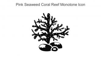 Pink Seaweed Coral Reef Monotone Icon In Powerpoint Pptx Png And Editable Eps Format