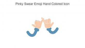Pinky Swear Emoji Hand Colored Icon In Powerpoint Pptx Png And Editable Eps Format