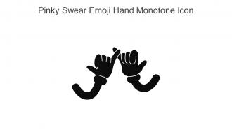 Pinky Swear Emoji Hand Monotone Icon In Powerpoint Pptx Png And Editable Eps Format