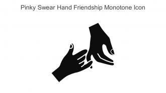 Pinky Swear Hand Friendship Monotone Icon In Powerpoint Pptx Png And Editable Eps Format