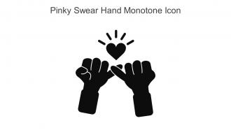 Pinky Swear Hand Monotone Icon In Powerpoint Pptx Png And Editable Eps Format