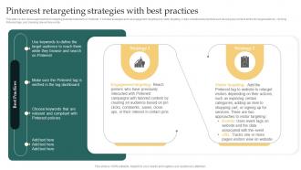 Pinterest Retargeting Strategies With Best Practices Remarketing Strategies For Maximizing Sales
