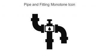 Pipe And Fitting Monotone Icon In Powerpoint Pptx Png And Editable Eps Format