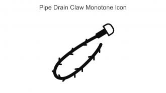 Pipe Drain Claw Monotone Icon In Powerpoint Pptx Png And Editable Eps Format