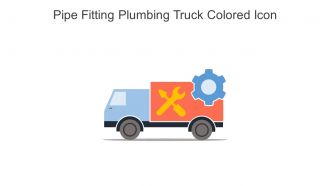 Pipe Fitting Plumbing Truck Colored Icon In Powerpoint Pptx Png And Editable Eps Format