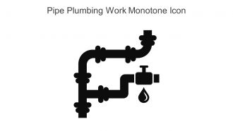 Pipe Plumbing Work Monotone Icon In Powerpoint Pptx Png And Editable Eps Format