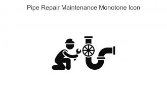 Pipe Repair Maintenance Monotone Icon In Powerpoint Pptx Png And Editable Eps Format