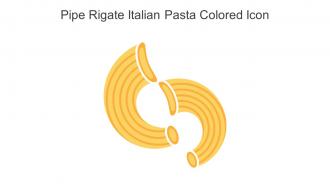 Pipe Rigate Italian Pasta Colored Icon In Powerpoint Pptx Png And Editable Eps Format