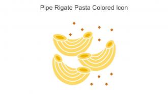 Pipe Rigate Pasta Colored Icon In Powerpoint Pptx Png And Editable Eps Format