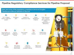 Pipeline regulatory compliance services for pipeline proposal ppt powerpoint presentation styles grid
