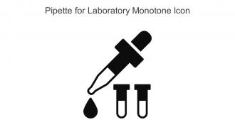 Pipette For Laboratory Monotone Icon In Powerpoint Pptx Png And Editable Eps Format