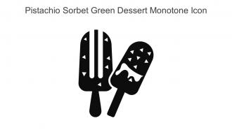 Pistachio Sorbet Green Dessert Monotone Icon In Powerpoint Pptx Png And Editable Eps Format