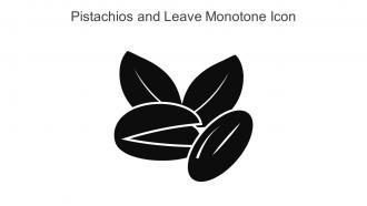 Pistachios And Leave Monotone Icon In Powerpoint Pptx Png And Editable Eps Format