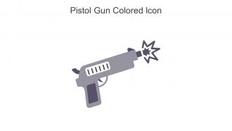 Pistol Gun Colored Icon In Powerpoint Pptx Png And Editable Eps Format