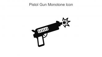 Pistol Gun Monotone Icon In Powerpoint Pptx Png And Editable Eps Format