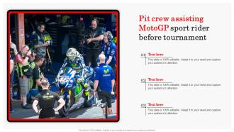 Pit Crew Assisting MOTOGP Sport Rider Before Tournament