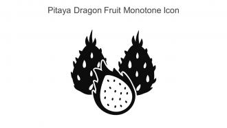 Pitaya Dragon Fruit Monotone Icon In Powerpoint Pptx Png And Editable Eps Format