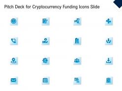 Pitch deck for cryptocurrency funding icons slide ppt structure