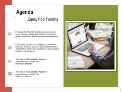 Pitch deck for equity pool funding powerpoint presentation slides