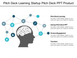 Pitch deck learning start up pitch deck ppt product engagement cpb