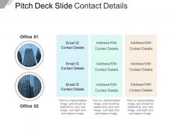 Pitch Deck Slide Contact Details Powerpoint Shapes