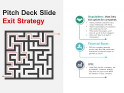 Pitch deck slide exit strategy presentation deck