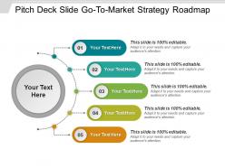 Pitch deck slide gotomarket strategy roadmap presentation ideas