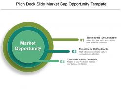 Pitch deck slide market gap opportunity template ppt example