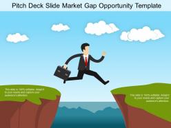 Pitch deck slide market gap opportunity template sample of ppt