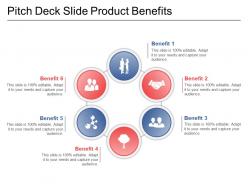 Pitch deck slide product benefits powerpoint slide