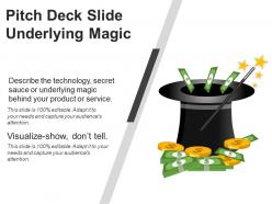Pitch deck slide underlying magic powerpoint layout